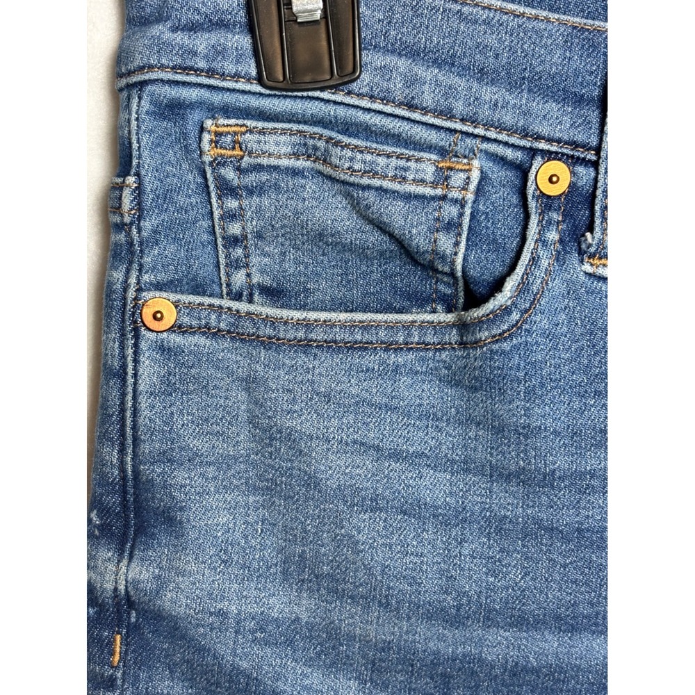 Madewell 9" Mid-Rise Skinny Crop Jeans Medium Wash Button Fly Size 27 - Picture 3 of 7